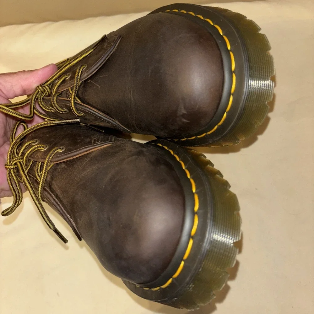 New Dr. Martens 1461 Crazy Horse Women 10 Men 9 Leather Oxford Shoes Brown $160